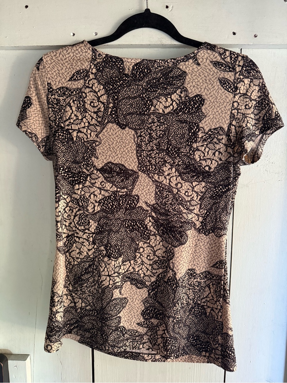 Van Heusen Ruffle Lace Pattern Top - Picture 4 of 4